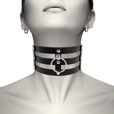 Fetis nahrdelnik COQUETTE CHIC DESIRE HAND CRAFTED CHOKER VEGAN LEATHER - FETISH